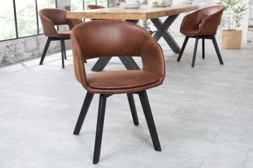 SET 2 SCAUNE, NEGRE/MARO, ANTIC NORDIC STAR, COD 38504 , DESIGN SCANDINAV