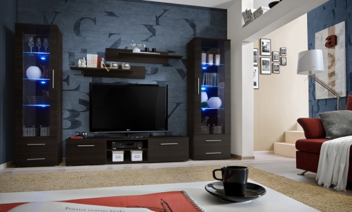SET LIVING MODULAR CU LED GALINO C 23 EM GC SIL MODERN ASM