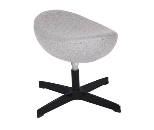 TABURET-SUPORT PENTRU PICIOARE GRI EGG CLASSIC BLACK STIL MODERN B2
