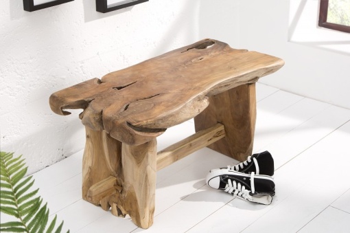 BANCUTA NATURE ROOT 37633 DIN LEMN MASIV DE TECK STIL VINTAGE