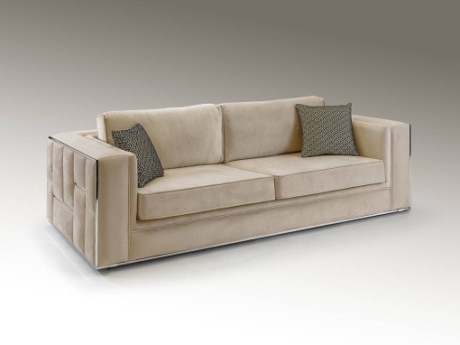 CANAPEA DE LUX, BERLIN, 9032033, 3 LOCURI, BEJ/CROM, DESIGN MODERN