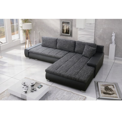 COLTAR TONIKS, NEGRU/NEGRU SUVITAT, DIN PIELE ECOLOGICA SI TEXTIL, EXTENSIBIL, UNIVERSAL (S/D), STIL MODERN, TK