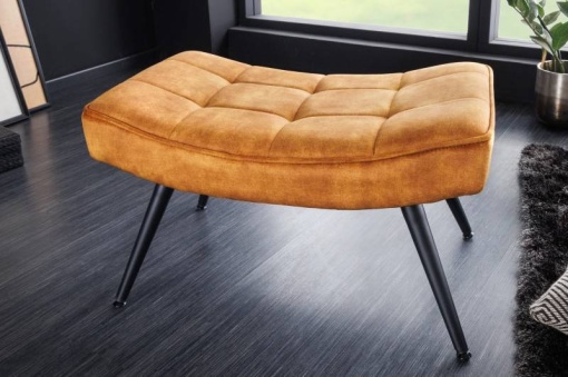FOTOLIU CU SUPORT PICIOARE, SCANDINAVIA, CATIFEA GALBEN MUSTAR, COD 44025, DESIGN MODERN