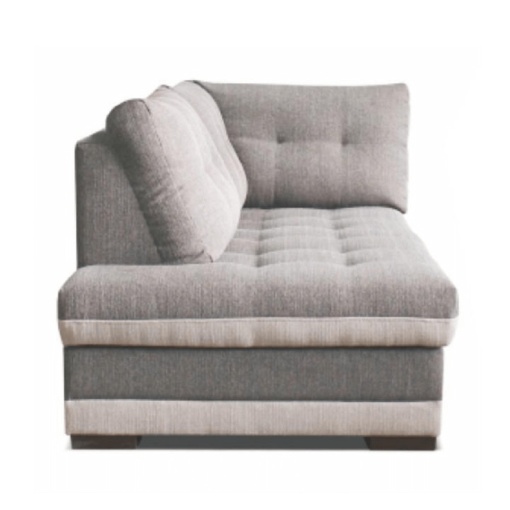 OTOMAN RUBA BL, MODEL STANGA, GRI SI CREM, DIN TEXTIL INARI, (IxAxh): 91x183x83 cm, STIL MODERN, TK