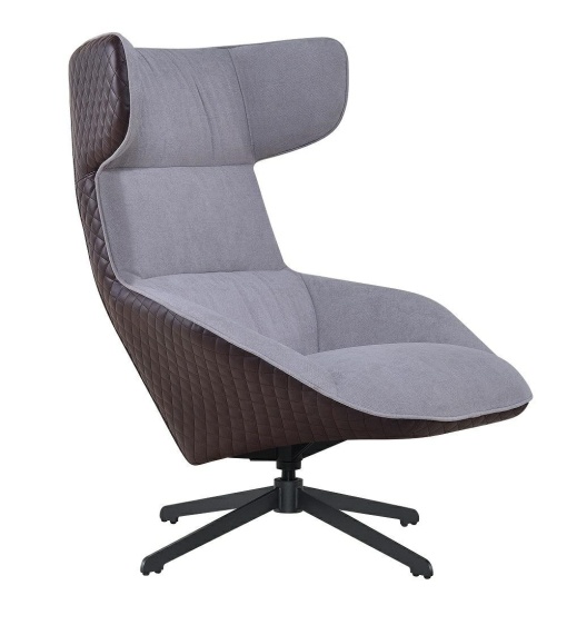 SCAUN GRI/MARO VITA, TEXTIL SI PIELE ECOLOGICA, STIL MODERN B2