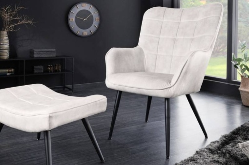FOTOLIU DE RELAXARE, SCANDINAVIA, CATIFEA CREM, COD 41825