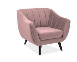 FOTOLIU MODERN ELITE 1, ROZ BLUVEL 52/ WENGE TAPITAT IN TEXTIL CATIFEA SIGNAL