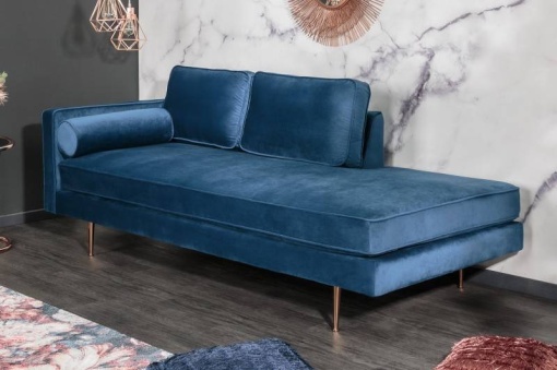 PAT DE ZI, DIVA 196CM, COD 40604, CATIFEA ALBASTRA, DESIGN RETRO