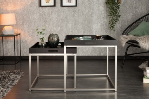 SET 2 MASUTE DE CAFEA ELEMENTS 39836 DIN MDF STIL MODERN