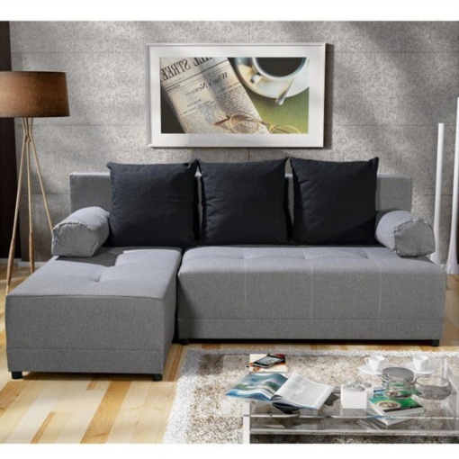 COLTAR CU COLT MEXX, STANG, GRI/NEGRU, DIN TEXTIL/STOFA, STIL MODERN, TK