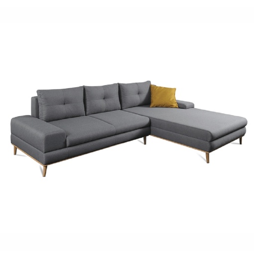 COLTAR PANOS, MODEL DREAPTA, GRI/MUSTAR, DIN TEXTIL SI LEMN, EXTENSIBIL, SPATIU DEPOZITARE, STIL MODERN, TK