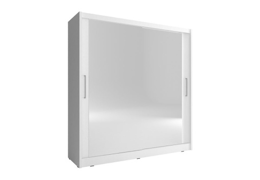 DULAP DORMITOR CU OGLINDA MAJA VI 180 ALB DESIGN MODERN PSK