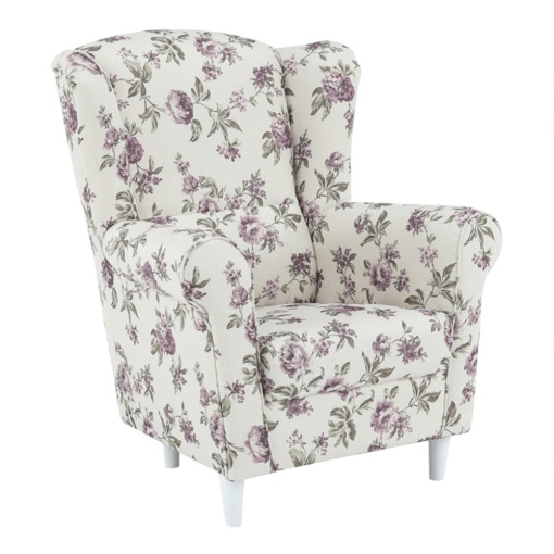 FOTOLIU CHARLOT, MODEL ROSE 18, DIN TEXTIL SI LEMN MASIV ALB, TK