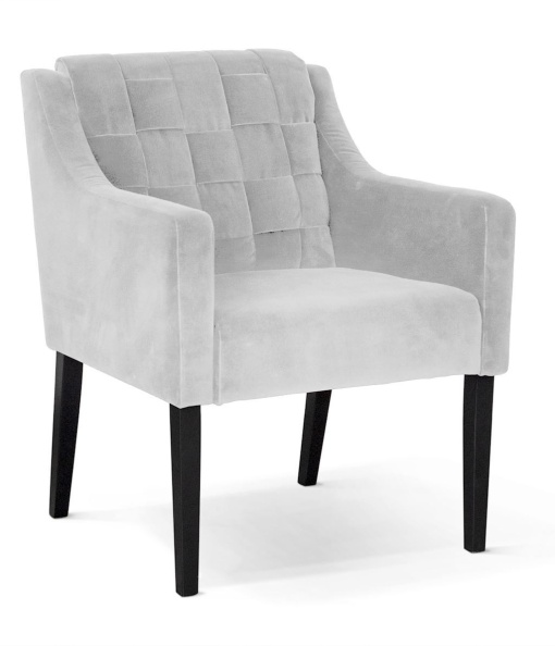FOTOLIU CONFORTABIL TREVOR, ARGINTIU/NEGRU, STIL CLASIC, ATR