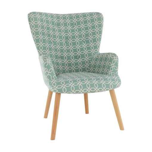 FOTOLIU DE DESIGN BRANDO, VERDE CU MODEL/NATURAL, DIN TEXTIL SI LEMN, STIL MODERN, TK