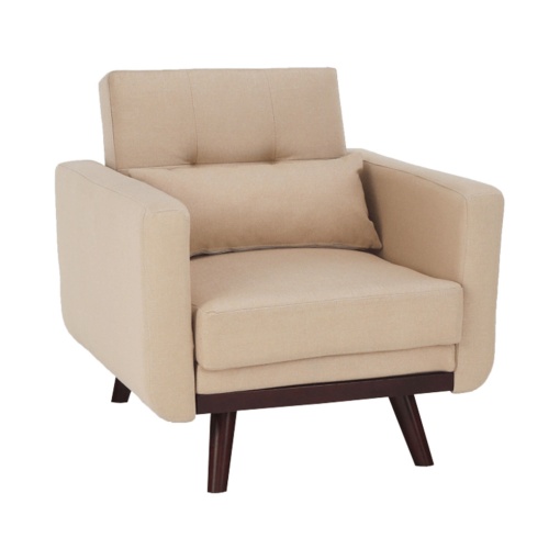 FOTOLIU EXTENSIBIL ARKADIA, BEJ/NUC INCHIS, DIN TEXTIL SI LEMN, STIL MODERN, TK