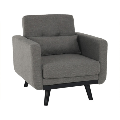 FOTOLIU EXTENSIBIL ARKADIA, GRI/NEGRU, DIN TEXTIL SI LEMN, STIL MODERN, TK
