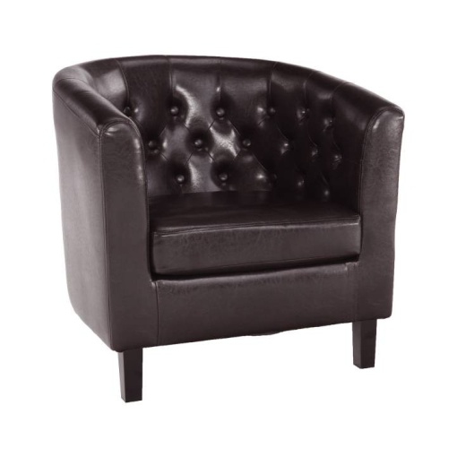 FOTOLIU MARON, MARO INCHIS/NEGRU, DIN PIELE ECOLOGICA SI LEMN MASIV, STIL CLASIC, TK