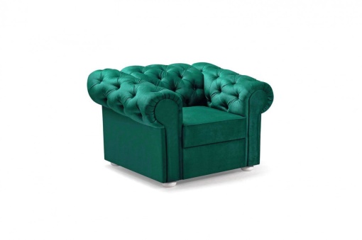 FOTOLIU, STIL CHESTEFIELD, VALENTINO, VERDE, DIN STOFA( CATIFEA) DE CALITATE SUPERIOARA