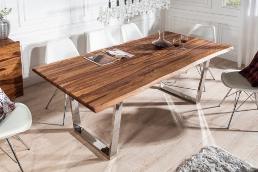 MASA DINING 180CM DIN LEMN MASIV MAMMUT 39858 STIL VINTAGE