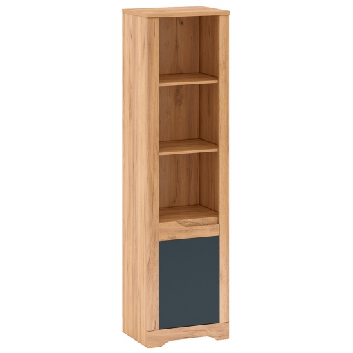 RAFT DESCHIS FIDEL R2, MODEL DREAPTA, STEJAR CRAFT AURIU/GRI GRAFIT, DIN DTD LAMINAT SI MDF, STIL MODERN, TK