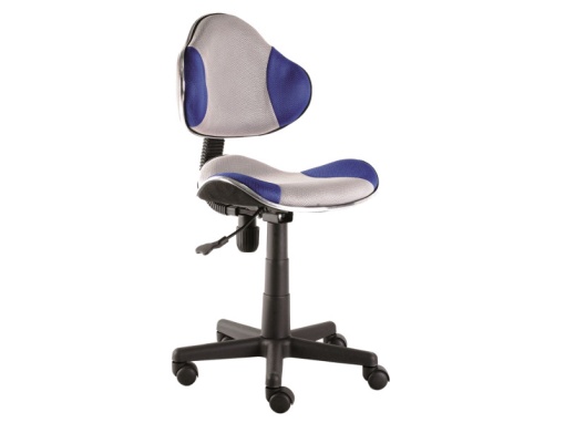 SCAUN DE BIROU PENTRU COPII Q-G2 ALBASTRU-GRI STIL MODERN SIGNAL