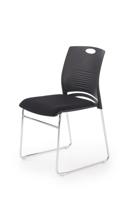 SCAUN VIZITATORI CALI NEGRU STIL MODERN HALMAR