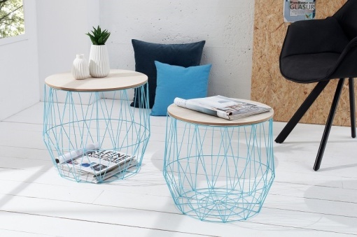 SET 2 MASUTE DE CAFEA STORAGE ALBASTRU