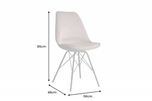 SET 4 SCAUNE, SCANDINAVIA, MARO, CATIFEA STRIAT, COD 43699, MODEL DEOSEBIT