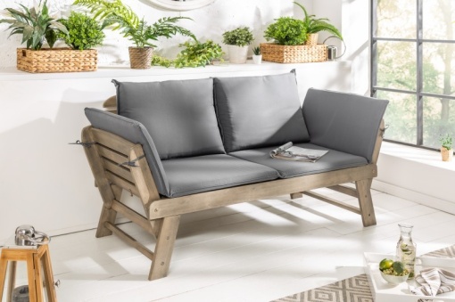 BANCUTA DIN LEMN MASIV CU PERNE MODULAR 39837 STIL VINTAGE