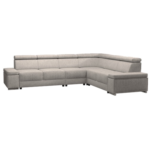 COLTAR BOBY, MODEL DREAPTA, GRI/BEJ/TAUPE, DIN TEXTIL, STIL MODERN, TK