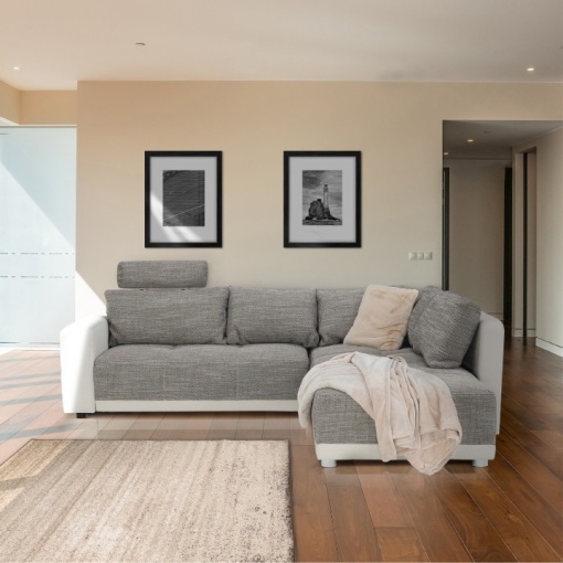 COLTAR ORLAN, MARO/BEJ, DIN TEXTIL-STOFA SI MICROFIBRA, UNIVERSAL (S/D), STIL MODERN, TK