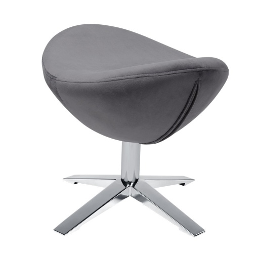 TABURET-SUPORT GRI INCHIS 18 PENTRU PICIOARE EGG SZEROKI VELVET STIL MODERN B2