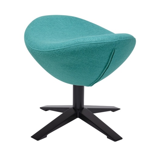 TABURET-SUPORT PENTRU PICIOARE TURCOAZ EGG SZEROKI BLACK STIL MODERN B2