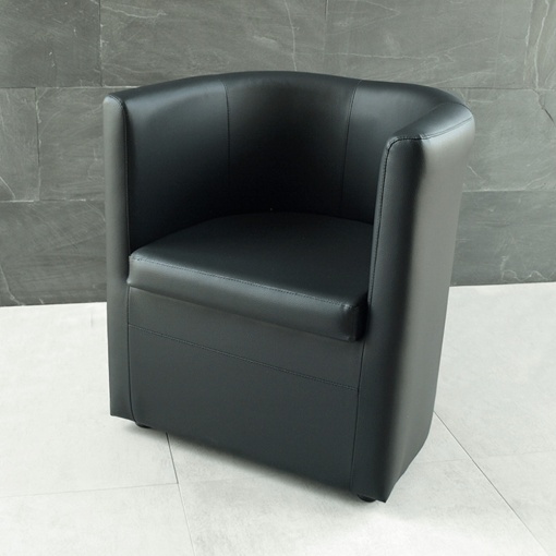 FOTOLIU CALERA, DE CLUB, NEGRU, DIN PIELE ECOLOGICA, STIL MODERN, TK