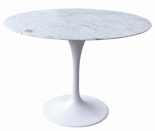 MASA ALBA TULIP IMITATIE MARMURA 120CM STIL MODERN B2