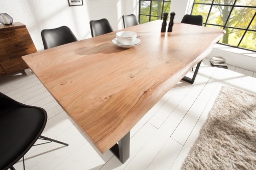 MASA DINING 200CM DIN LEMN MASIV MAMMUT 38574 DESIGN VINTAGE/INDUSTRIAL