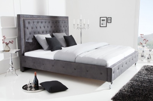 PAT DUBLU EXTRAVAGANCIA 180x200CM, COD 38484, GRI ANTIC, DESIGN MODERN