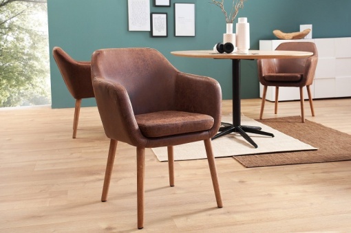 SCAUN ELEGANT, DESIGN VINTAGE, SUPREME, MICROFIBRA, COD 37871
