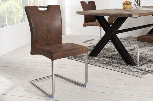 SET 4 SCAUNE DINING SAU BIROU CAFENII BUFFALO 36124 - DESIGN RETRO VINTAGE