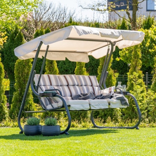 BALANSOAR DE GRADINA 3 PERSOANE, METAL SI POLIESTER, ARTIM GROUP SELECTION