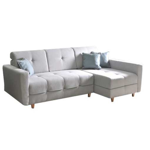 COLTAR HAKAN, GRI DESCHIS/MENTOL, DREAPTA, DIN TEXTIL MALMO, EXTENSIBIL, SPATIU DEPOZITARE, STIL MODERN, TK