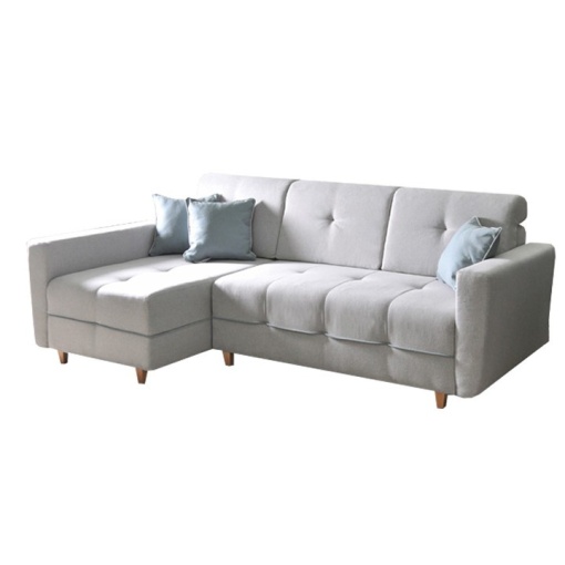 COLTAR HAKAN, GRI DESCHIS/MENTOL, STANGA, DIN TEXTIL MALMO, EXTENSIBIL, SPATIU DEPOZITARE, STIL MODERN, TK