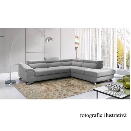 COLTAR LEGAS, MODEL DREAPTA, GRI, DIN TEXTIL, EXTENSIBIL, SPATIU DEPOZITARE, STIL MODERN, TK