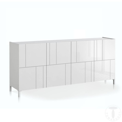 COMODA/BUFET 174CM, EDDY RANDOM, COD 5076, STIL MODERN, REALIZATA PANOURI LAMINATE, USI SEMIGRAFIATE