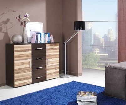 COMODA LIVING UNI WENGE/NUC BALTIMORE DESIGN MODERN CM