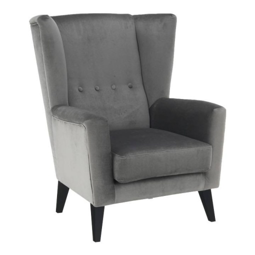 FOTOLIU RODEZA, GRI DESCHIS/NEGRU, DIN TEXTIL KRONOS SI LEMN, STIL CLASIC, TK