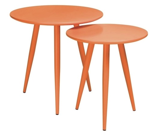 SET 2 MASUTE DE CAFEA LEO, PORTOCALII, DIN MDF SI METAL, STIL INDUSTRIAL, B2