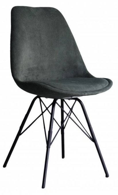 SET 4 SCAUNE, SCANDINAVIA, VERDE PETROL, CATIFEA STRIAT, COD 43698, MODEL DEOSEBIT