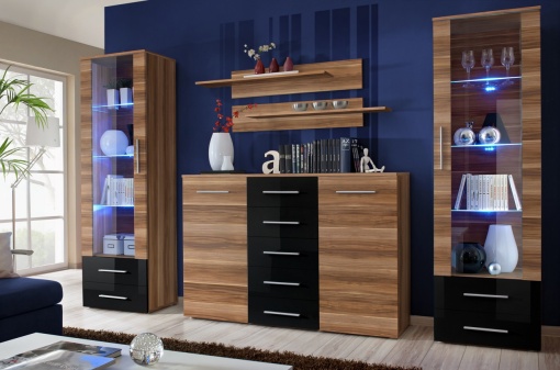 SET LIVING MODULAR CU LED GALINO D 23 NSHN GD STIL MODERN ASM
